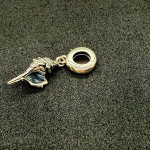 Sterling Silver Conch Shell Dangle Charm
